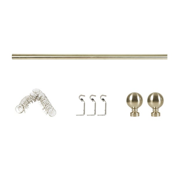 Goslash Picks Curtain Rod Steel Quiet Rail Pole Set Carousel 1