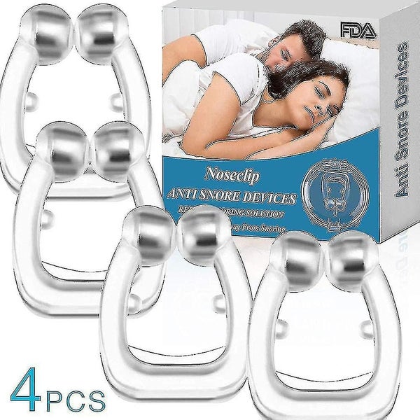 4 PCS Silicone Magnetic Snoring Stopper Anti Snore Clip Carousel 1