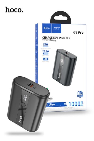 Hoco Q3 Pro Mini 10000mAh Power Bank with QC 22.5W + PD 20W Fast Charging - B... Carousel 1