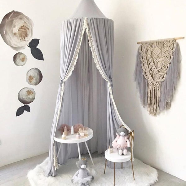Baby Canopy Play Tent Teepee Hung Dome Bed Carousel 1