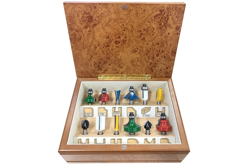Makita 12pc Router Bit Set 1/4" Shank A-91051 Carousel 1