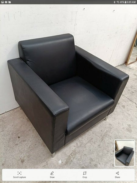 Crestline Black Lounge Reception Chair Carousel 4