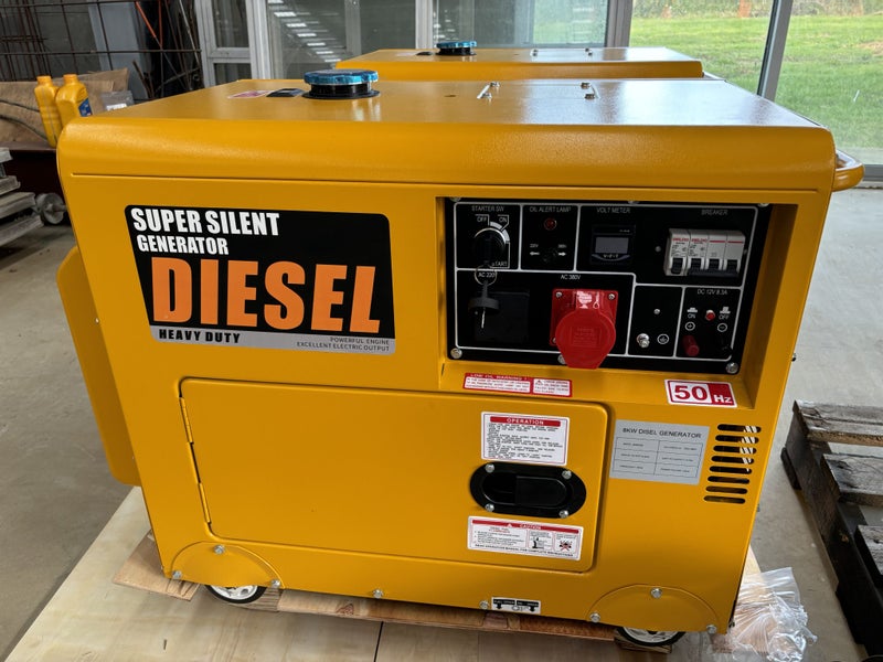 Diesel engine Generator -7500W 220V/380V Output Brand New in Pukekohe. Carousel 1