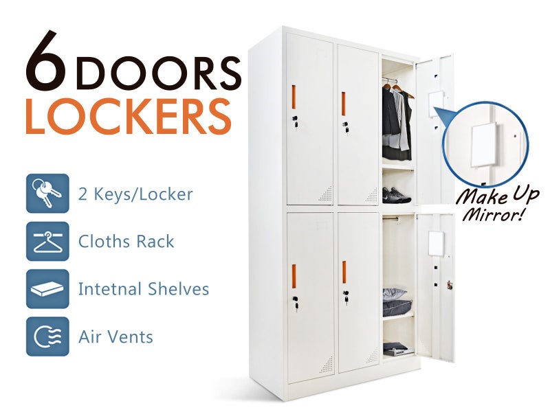 Lockers 6 Doors Carousel 1
