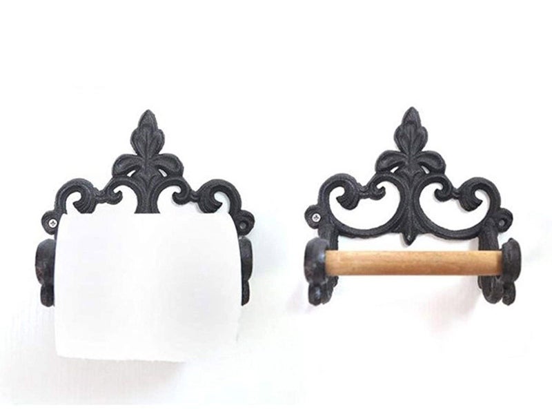Cast Iron Toilet Paper Roll Holder Carousel 2