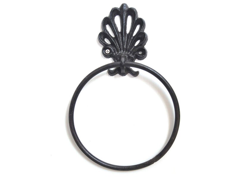 Vintage Cast Iron Towel Ring Holder, Bathroom Accessories Carousel 1