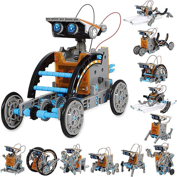STEM 13-in-1 Solar Robot Toy Carousel 1