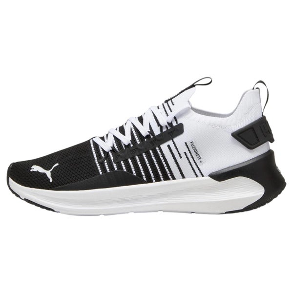 .PUMA Mens SOFTRIDE Symmetry Fuzion Running Shoes Unisex - BLACK/WHITE - (310... Carousel 1