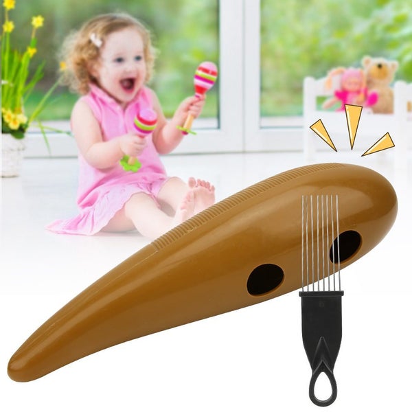 plastic guiro guiro with scraper orff instrument percussion instrument Carousel 1