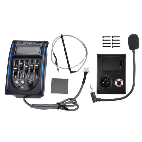 equalizer digital tuner 5 Band Preamp EQ Equalizer Piezo Digital Tuner Pickup Carousel 5
