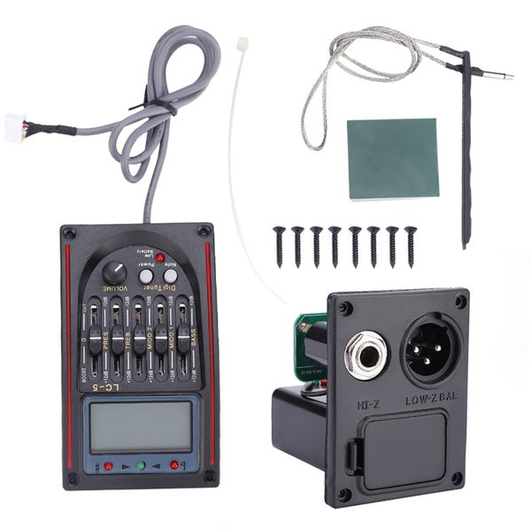 guitar preamp guitar piezo 5-band guitar pickup acoustic guitar preamp LCD Carousel 5