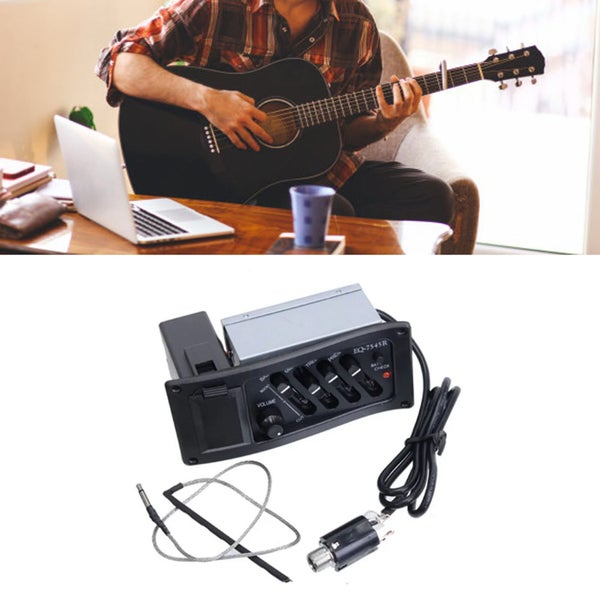 folk guitar pickup guitar parts instrument accessories Guitar Box Pickup 4 Band Carousel 2