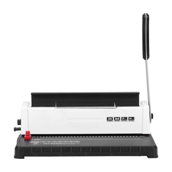 New Coil Spiral Binding Machine Manual Book Maker 100 pcs Binding Spines Carousel 12