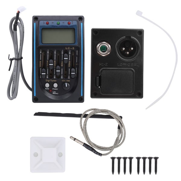 5 band guitar pickup lcd guitar pickup guitar eq pickup 5 Band Guitar Pickup LCD Carousel 5