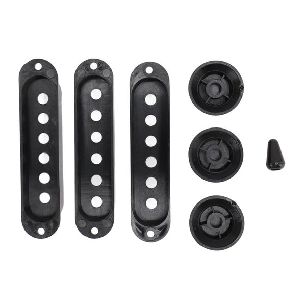 guitar pickup cover knob Guitar Pickup Cover Knob Set 6 Hole Single Coil 2 Tone Carousel 2