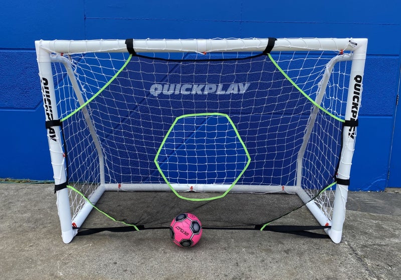 COMBO: Q-Fold Match 6ft x 4ft Folding Goal, Target Net and Football63768662283395114