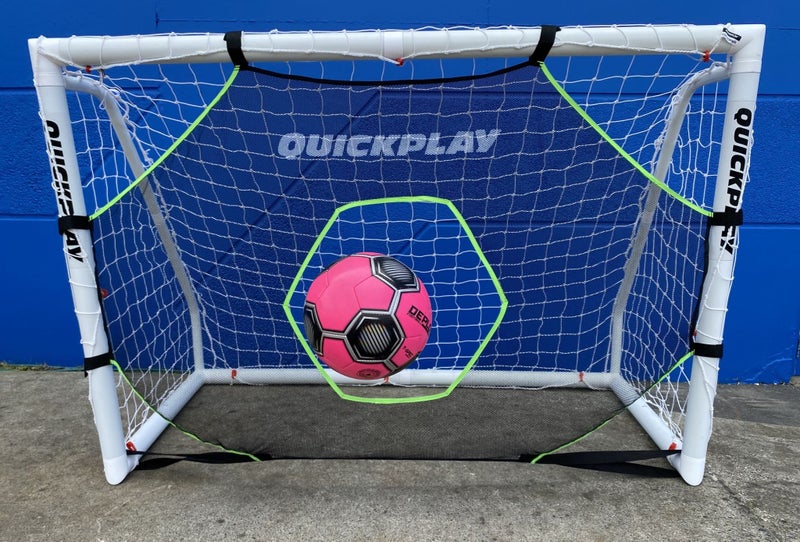 COMBO: Q-Fold Match 6ft x 4ft Folding Goal, Target Net and Football63768662283395110
