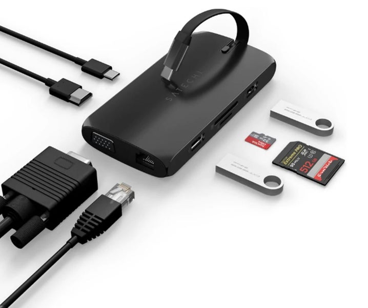 SATECHI USB-C On-the-Go (Black) Multiport Adapter ST-UCMBAK Carousel 5