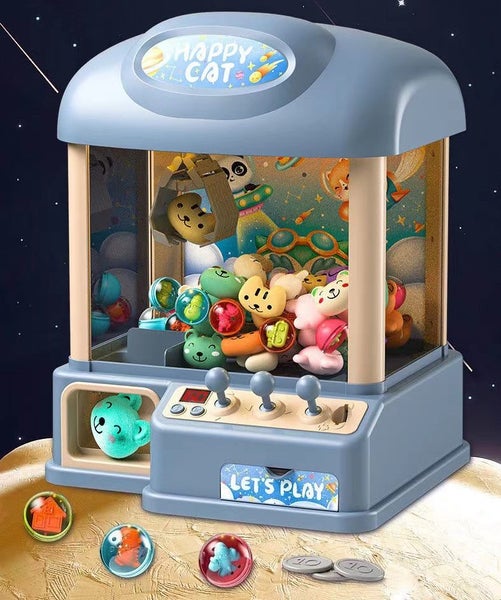 Mini Claw Machine Kids Arcade Doll & Candy Catch Grabber with Lights & Music ... Carousel 7