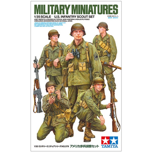 Tamiya Military Miniature Series No.379 - 1/35 - U.S. Infantry Scout Set [Tamiya Carousel 2