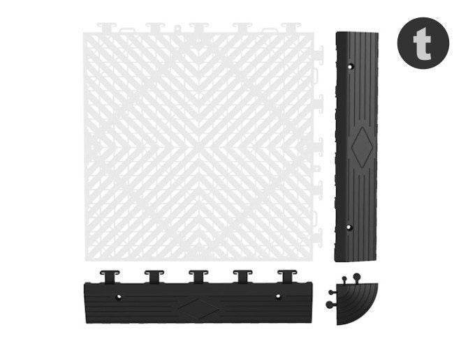Interlocking Garage Floor Tile System - Ramps & C… Carousel 1