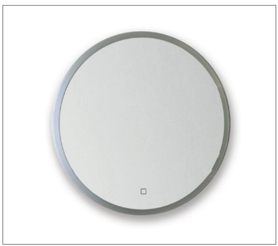 1200 Round Broadway Mirror with LED Lighting & Demister - demo stock Carousel 1