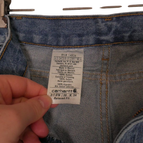 Carhartt Relaxed Fit Blue Denim Jeans 38 x 34 Carousel 11