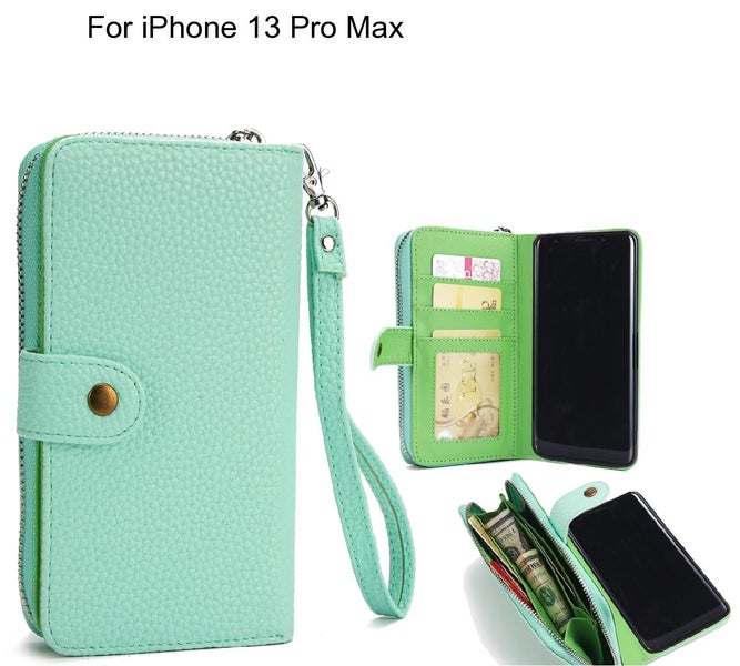 iPhone 13 Pro Max Case coin wallet case full wallet leather case Carousel 1