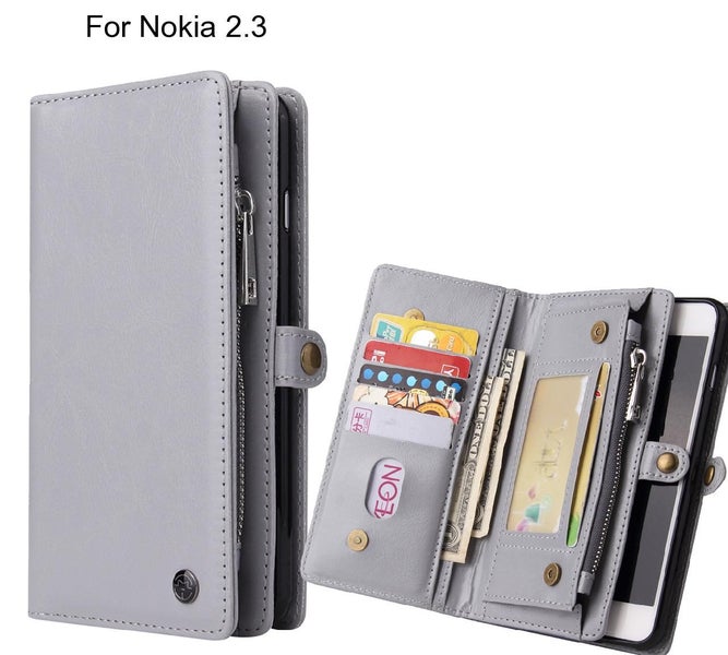 Nokia 2.3 Case Retro leather case multi cards cash pocket Carousel 1