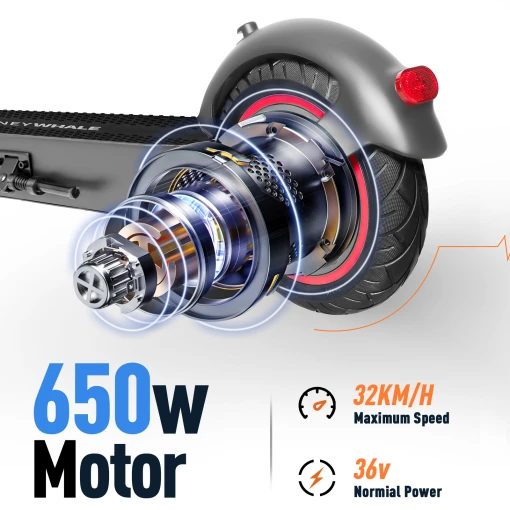 Promotion! 45KM 32KM/H -Turning Indicator-10'' Tire-Electric Scooter E9 MAX Carousel 6