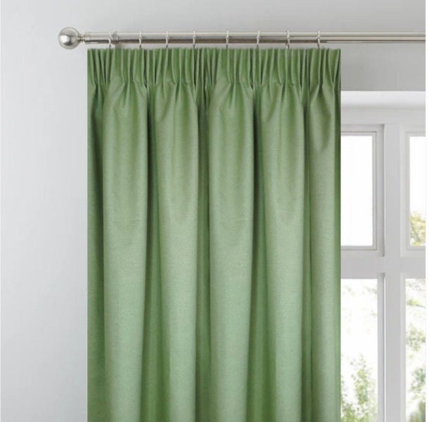 100% BLACKOUT Curtains *A PAIR* 2.2-3.1m (gathered width) x 2.4m drop Carousel 1