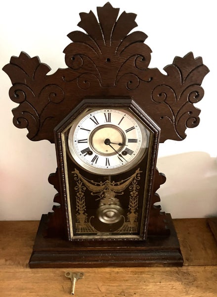 Ansonia functional Mantle clock. Carousel 1