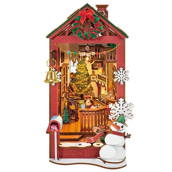 Robotime Rolife DIY Christmas Indoor Scene Book Nook Shelf Insert TGC07 Carousel 1