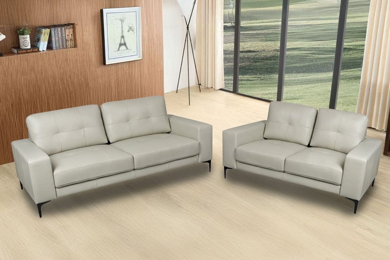 AMIRA 100% Genuine Leather Sofa Range - 3 Seater Carousel 1
