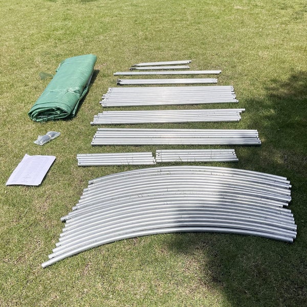 4.5mx3mx2m Tunnel Greenhouses Galvanised Frame Carousel 10