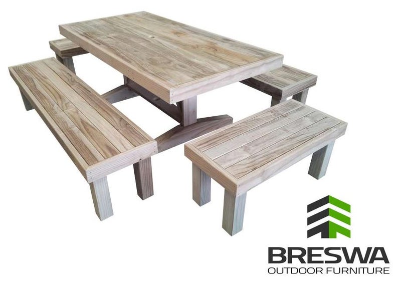 Formal 'Exquisite' Outdoor Setting - 1.6m (Table & 4x Benches) Carousel 1