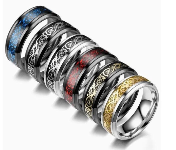 FLASH SALE! Elegant 6mm Two Tone GOLD and Silver Celtic Wedding Band S9 Carousel 2