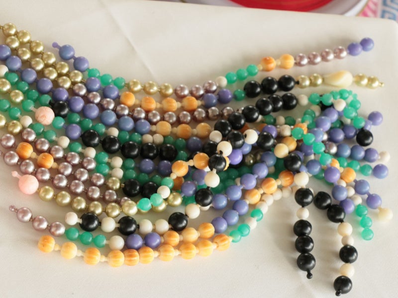 Vintage Pop Beads 50s - 80s collection Snap Pop-it Modular Jewellery Bulk Lot Carousel 4