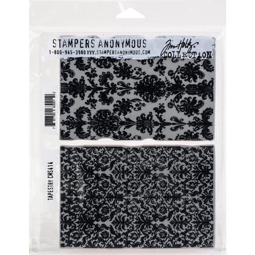 Stampers Anonymous Tim Holtz Cling Stamps 7"X8.5" - Tapestry Carousel 1