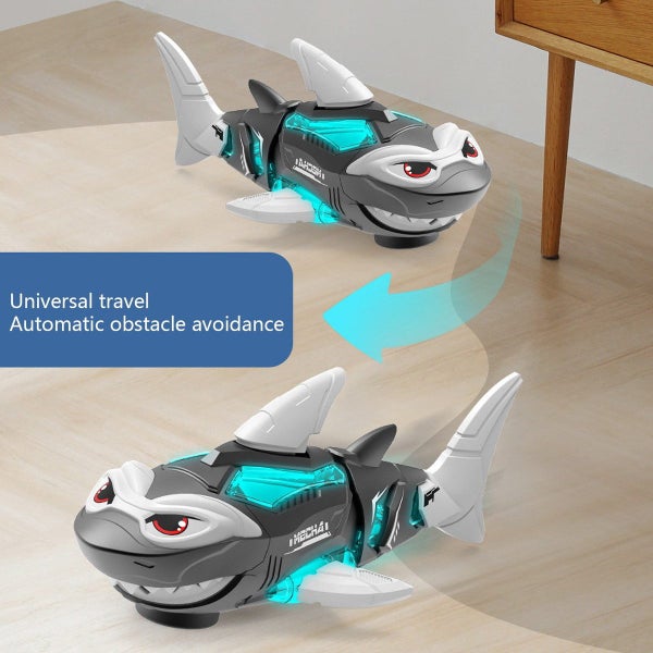 Electric Sharks Simulation Light Music Swinging Universal Mechanical Sharks Carousel 1
