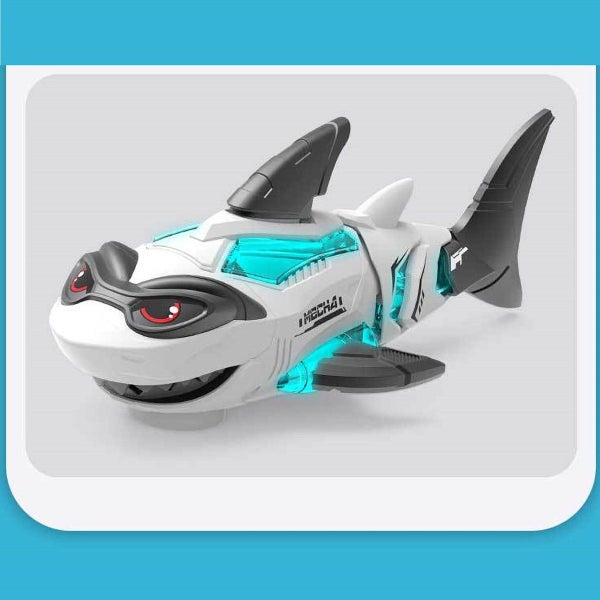 Electric Sharks Simulation Light Music Swinging Universal Mechanical Sharks Carousel 7