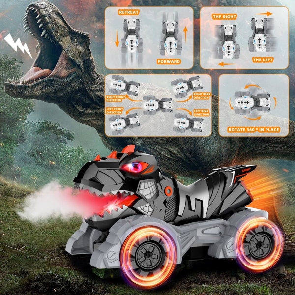 1:14 Remote Control Dragon Cars 2.4GHz Monster Trucks With Music Lights Spray Re Carousel 2