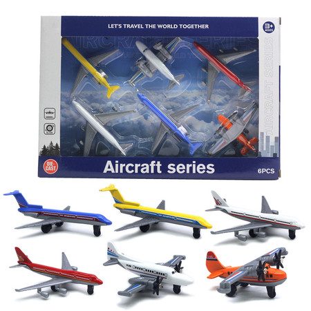 6PCS Aircraft Airplane Model Toy Ornament For Kids Carousel 2