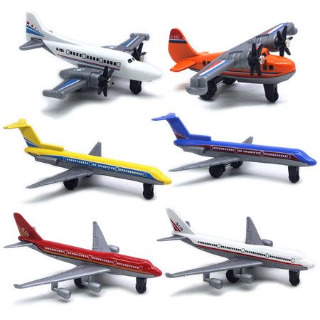 6PCS Aircraft Airplane Model Toy Ornament For Kids Carousel 3