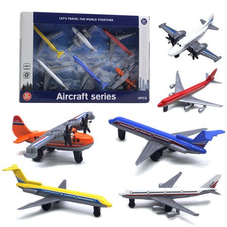 6PCS Aircraft Airplane Model Toy Ornament For Kids Carousel 1