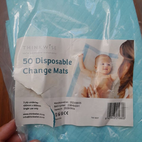 Disposable changing mats. 36 left. Carousel 2