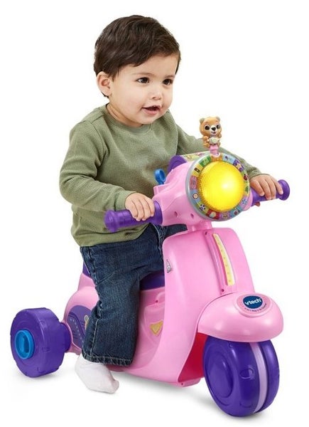 Vtech: 2-In-1 Ride & Balance Scooter - Pink Carousel 5