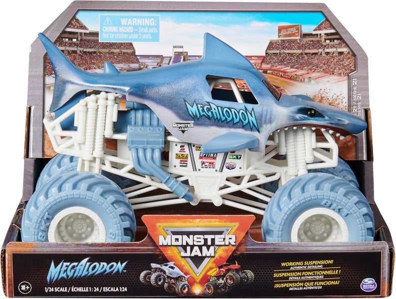 Monster Jam 1:24 Scale Series 21: Megalodon Monster Truck Carousel 1