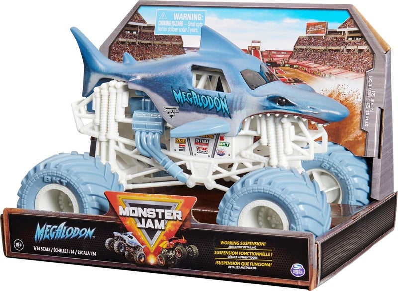 Monster Jam 1:24 Scale Series 21: Megalodon Monster Truck Carousel 2