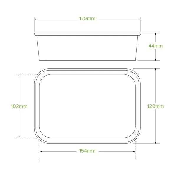 500ml Kraft BioBoard Takeaway Base Carousel 2